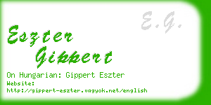 eszter gippert business card